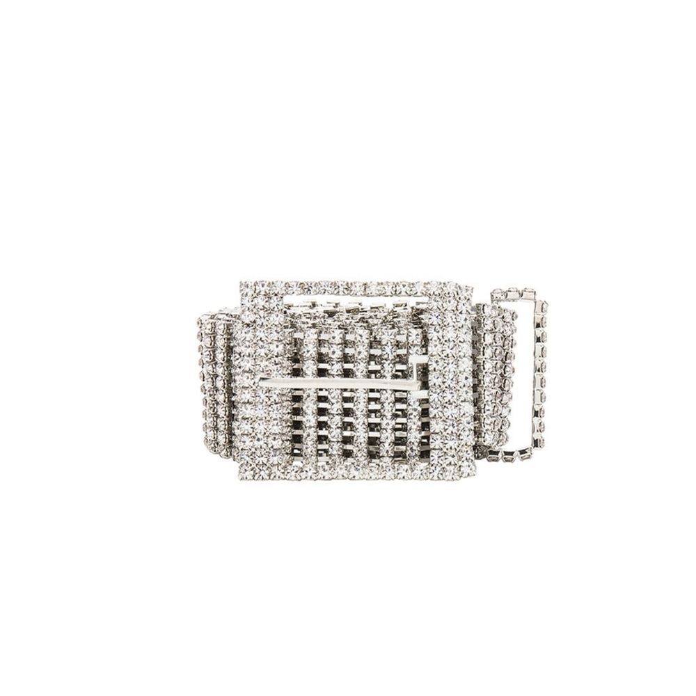 Silver Rhinestone Belt - Picture 2 of 4